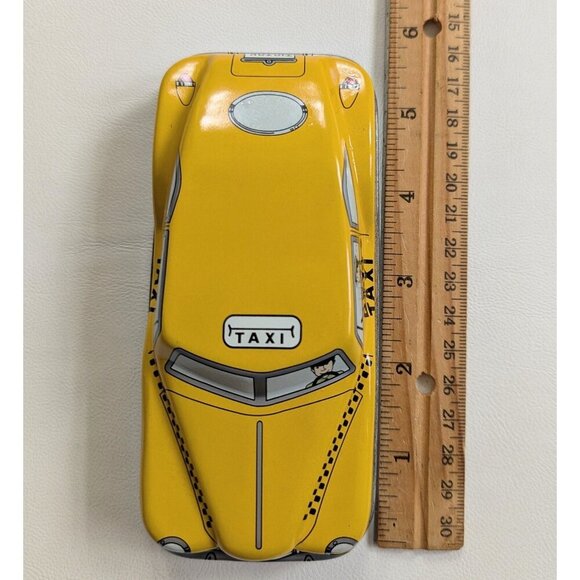 Fossil Watch Yellow Taxi Car Tin Collectible Tin 1993 EMPTY - Picture 8 of 9